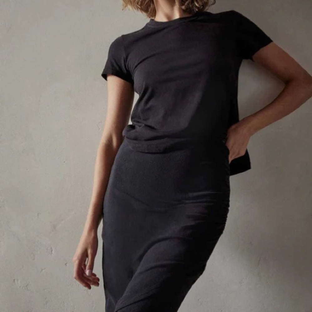 James Perse Vintage Little Boy Tee in Black